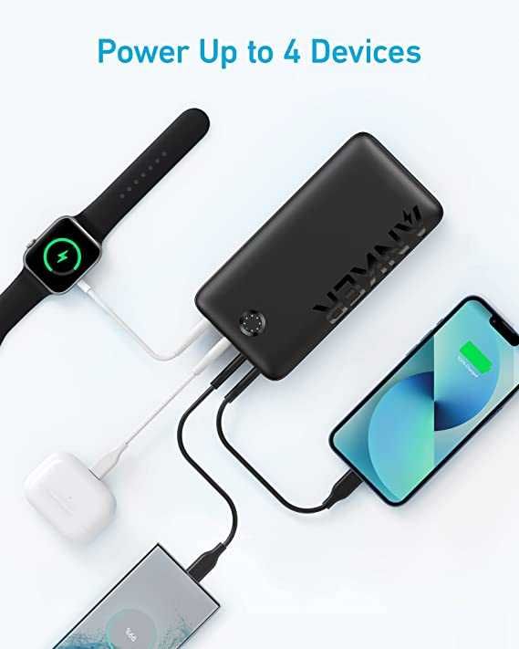 Пауэрбанк  Anker 347 - 40,000mAh УМБ  Power bank Чёрный