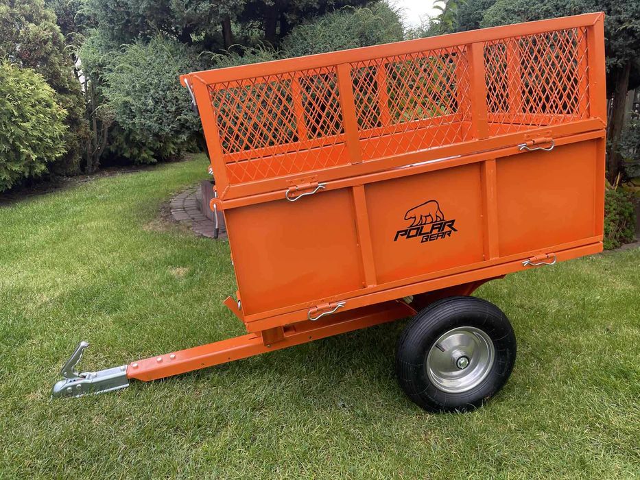 Przyczepa Przyczepka ogrodowa do quada traktorka Solidna wywrotka