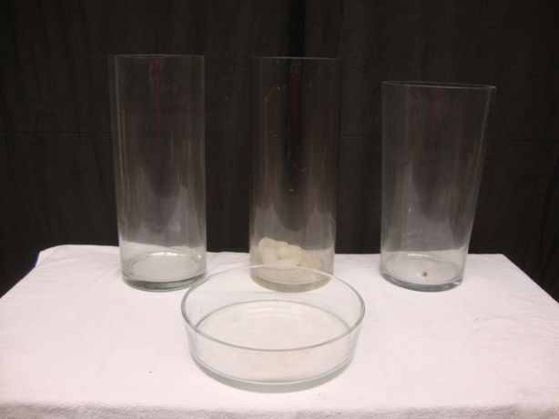 Vasos em vidro - sem defeitos - usados