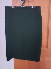 Spódnica ołówkowa czarno-zielona M