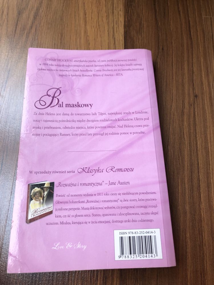 Książka „Bal maskowy” Connie Brockway romans historyczny