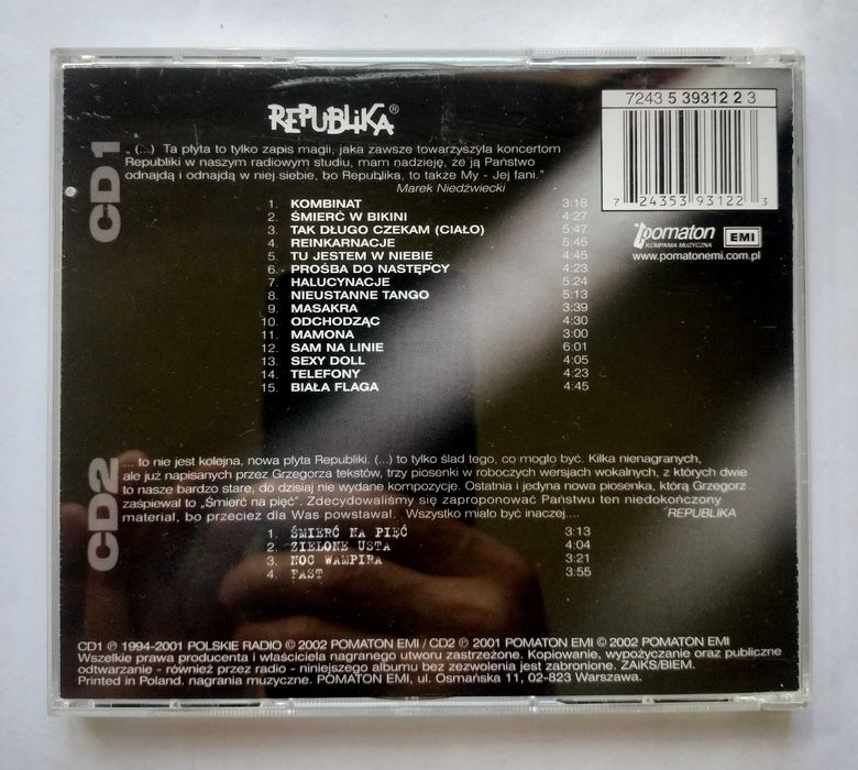 Republika [2CD] Stan bardzo dobry