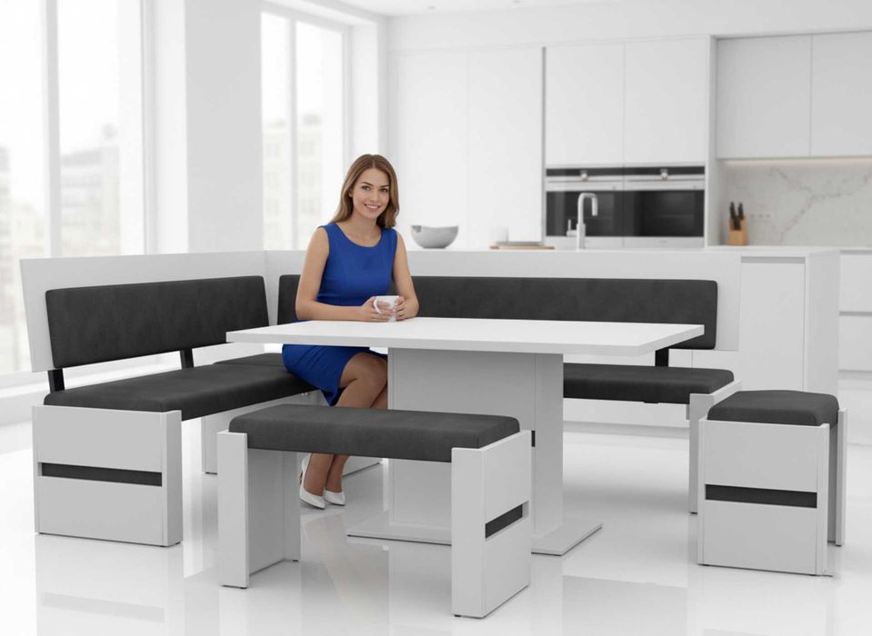 Stylowy narożnik kuchenny