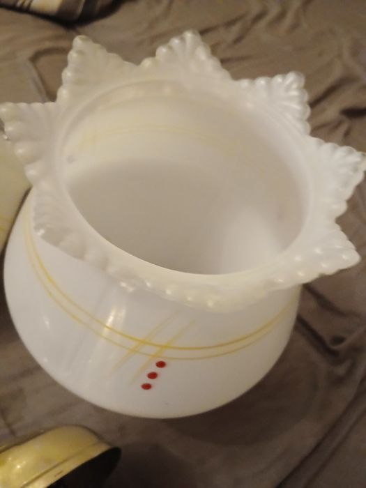 Kinkiet metalowy plus dwa klosze