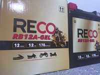 Akumulator motocyklowy 12V/12AH Reco RB12A-GEL 170 A