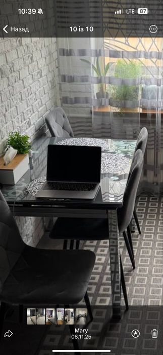 Продам стіл кухонний скляний