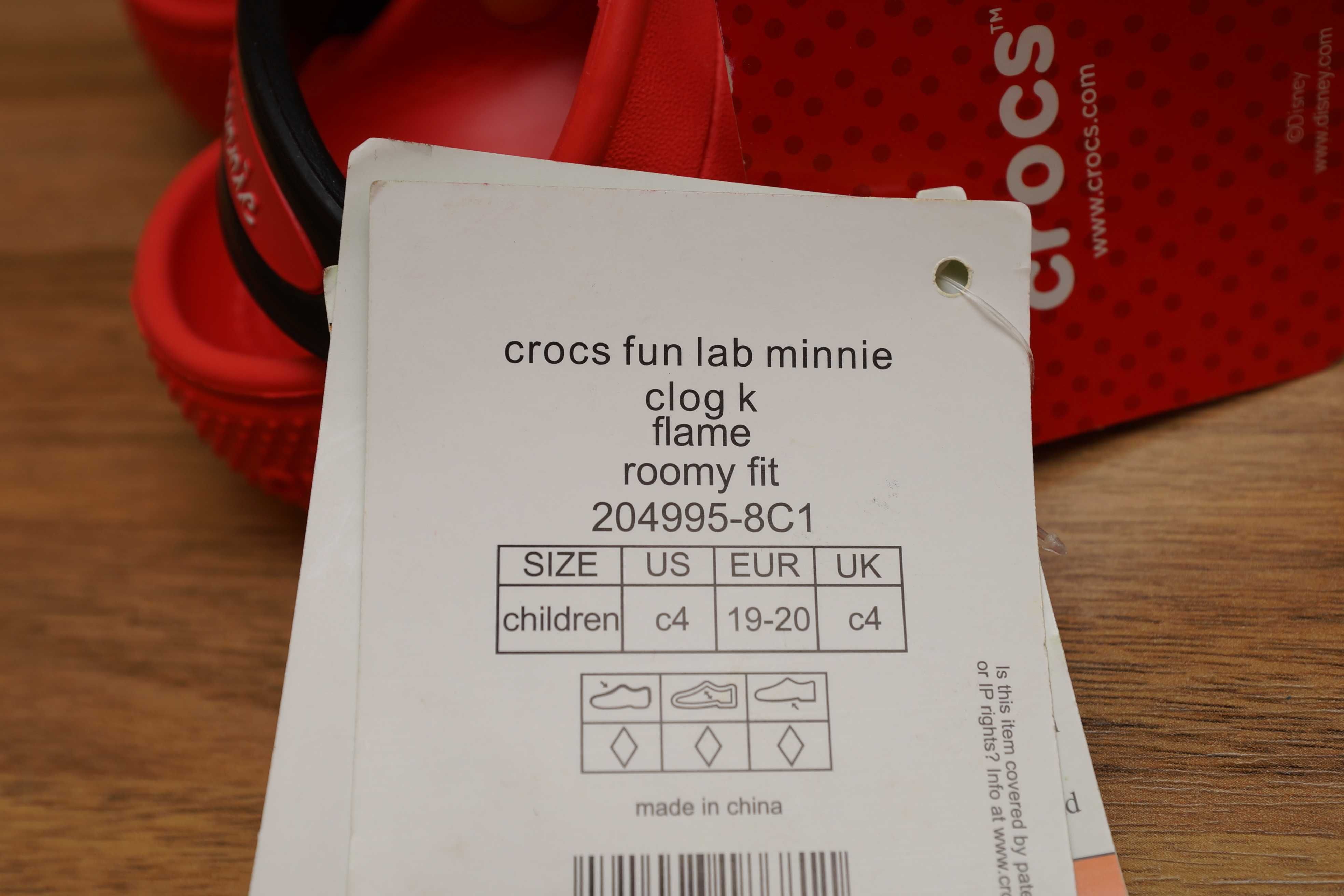 Crocs Minnie Mouse Disney дитячі / оригінал