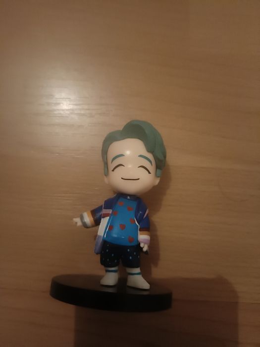 Min boneco cor azul e cabelo verde ( Portes grátis)