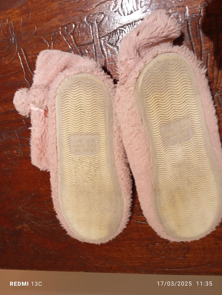 Pantufas cor de rosa