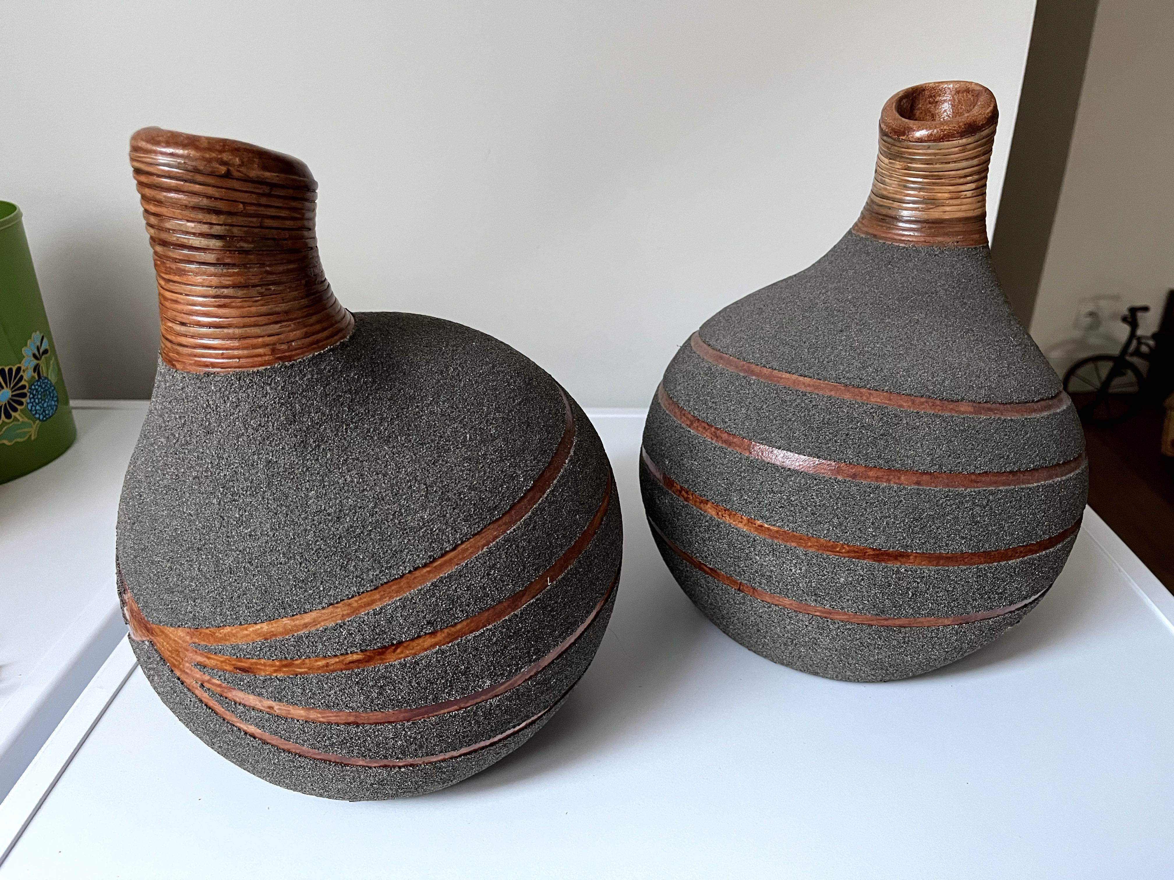 Komplet 4x Wazon Dzban Indonezja Rustykalny Retro Ceramiczny ceramika