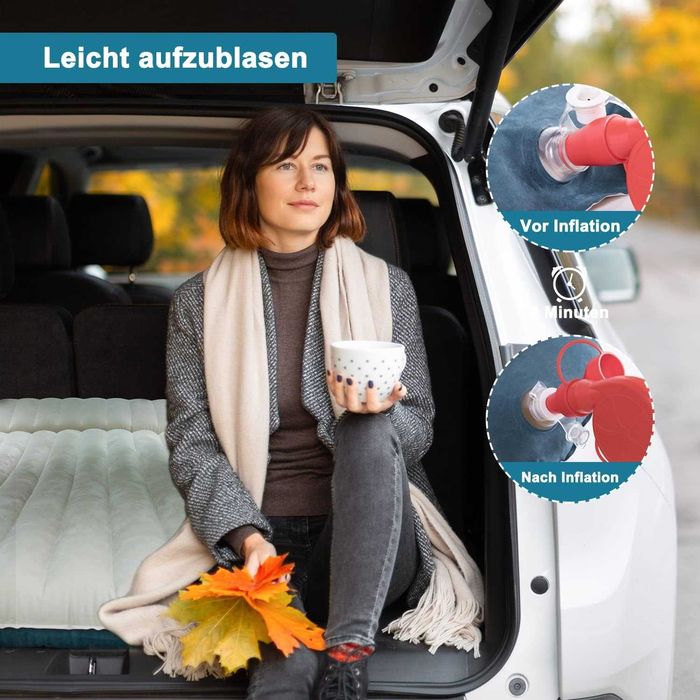 Materac Samochodowy Dmuchany SUV MPV 193x130cm Grubość 15cm