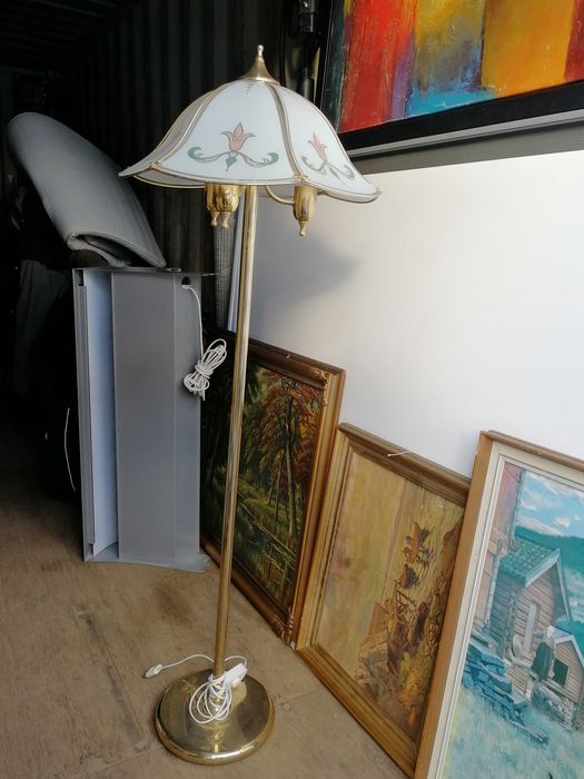 Szwecka  Lampa podłogowa stająca  retro