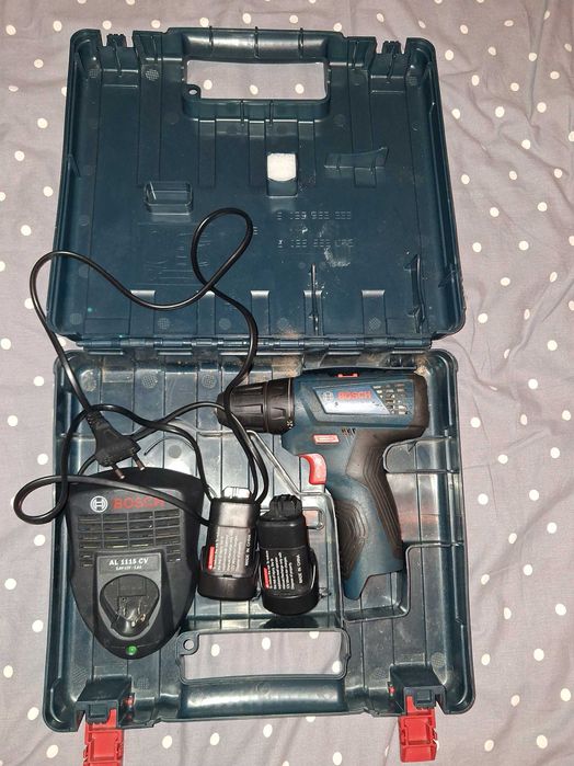 Wiertarko Wkrętarka oryginał  Bosch GSR 120-LI 12V 2x Bateria 3.0ah