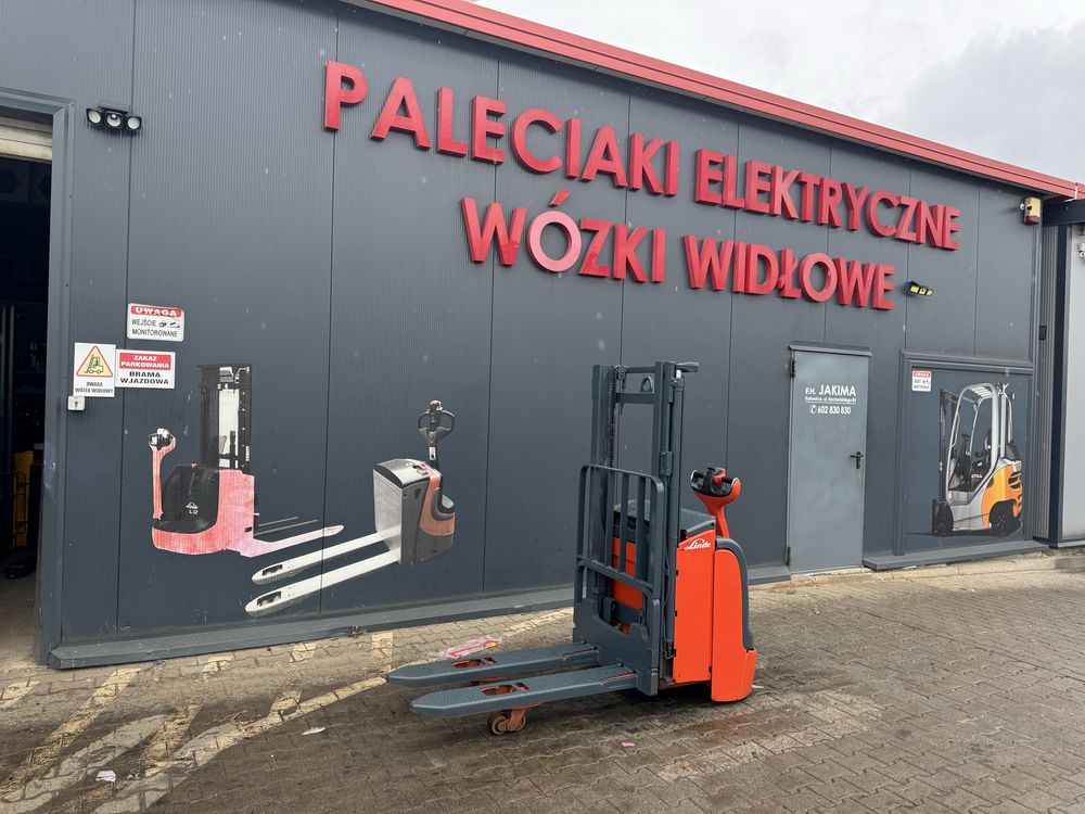 Paleciak elektryczny Linde L 14 wózek 1400 kg 240 cm