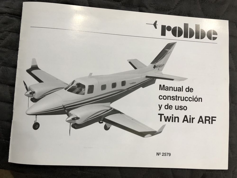 Aviao RC c/env,1,600 x com,1,540 mod TWIN AIR  ARF