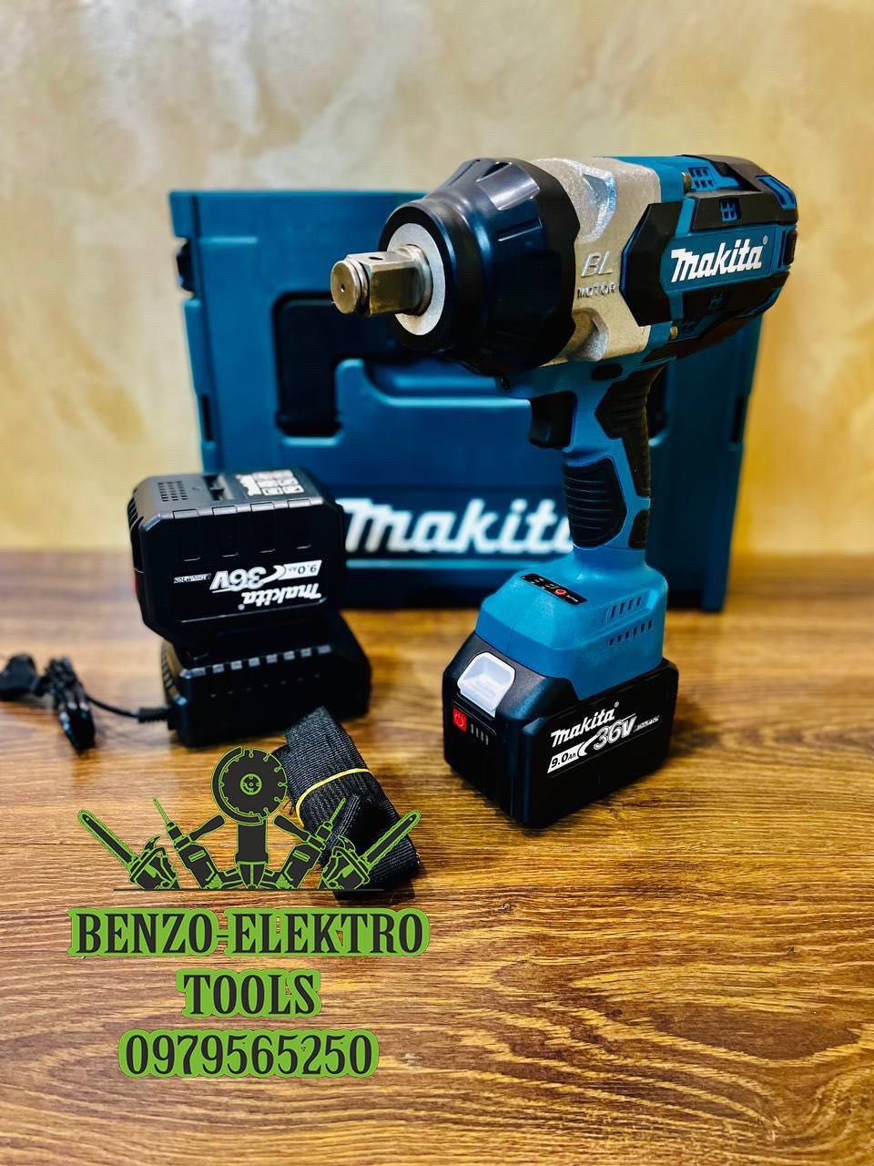 Акумуляторний Гайковерт Makita DTW1650BL  3/4 36V9A Потужний Гайкокрут