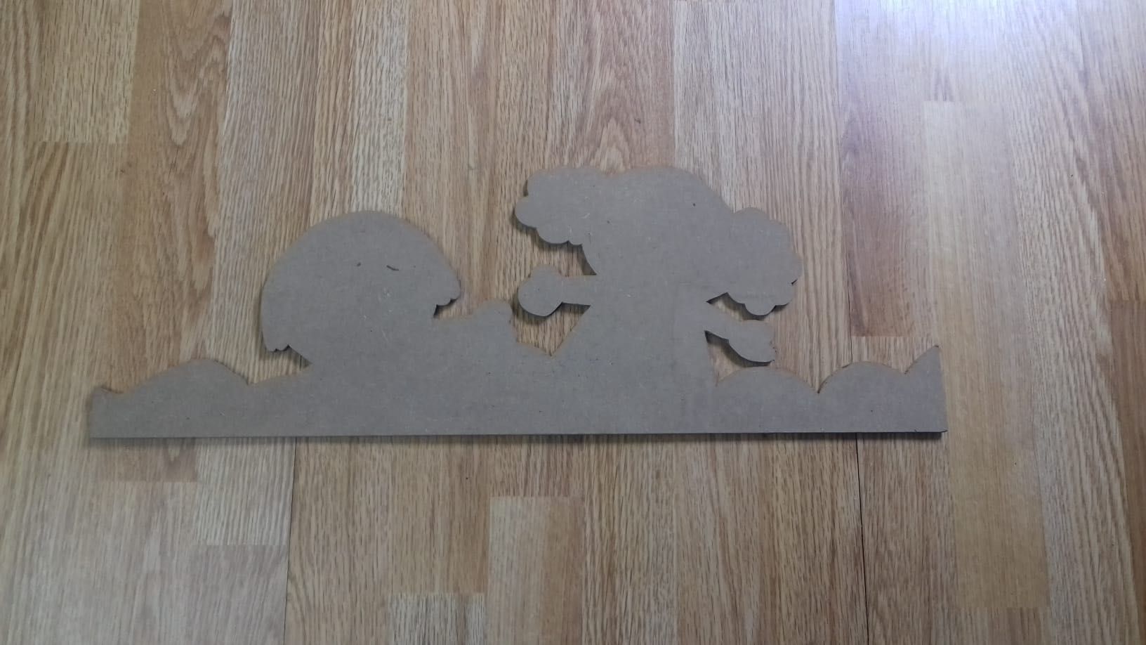 Placa em mdf , para pintar , com meninos