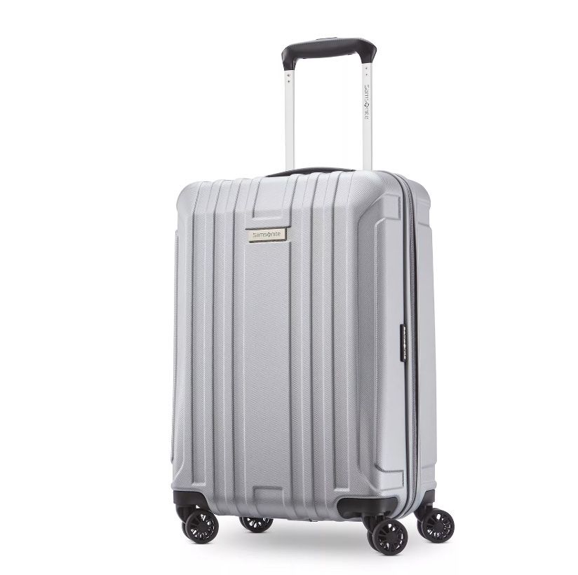 Дорожный Чемодан Валіза Samsonite New Castle Silver 100%Policarbonate