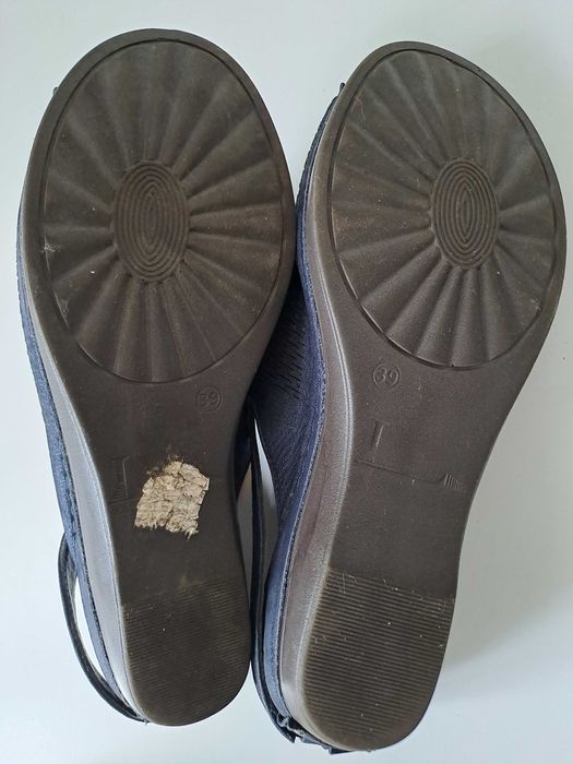 жіночі шкіряні шльопанці, босоніжки р.39 La Pinta