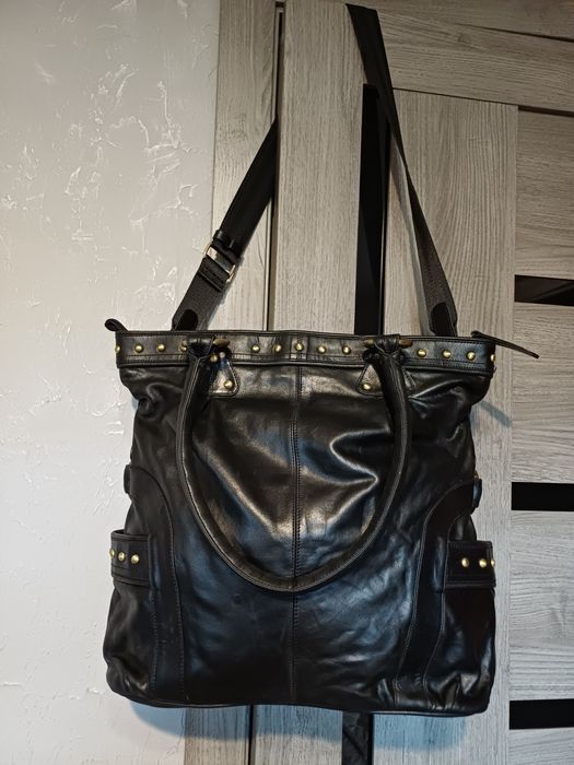 Большая сумка натуральная кожа