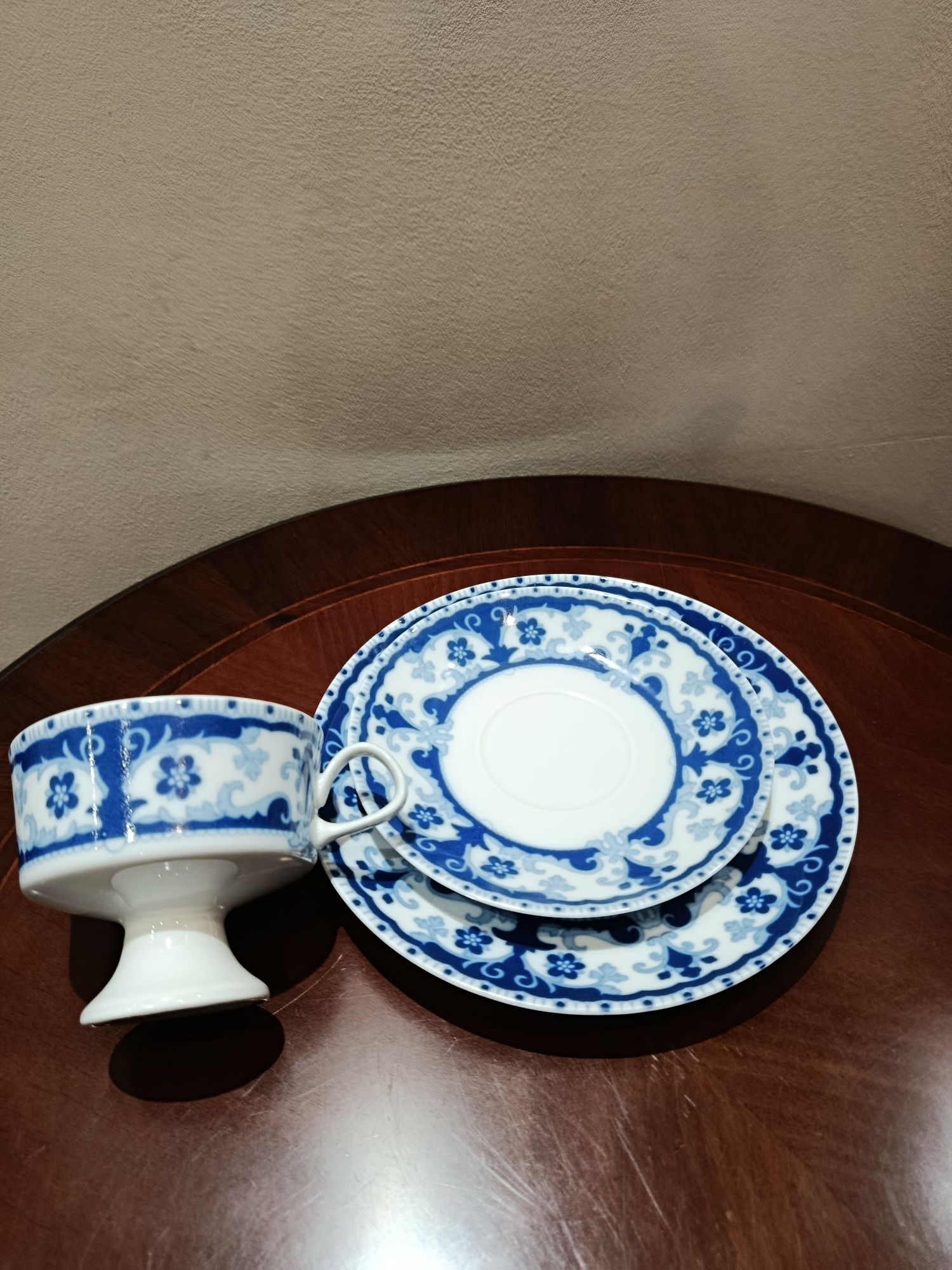 Śliczne stare trio porcelana Lichte
