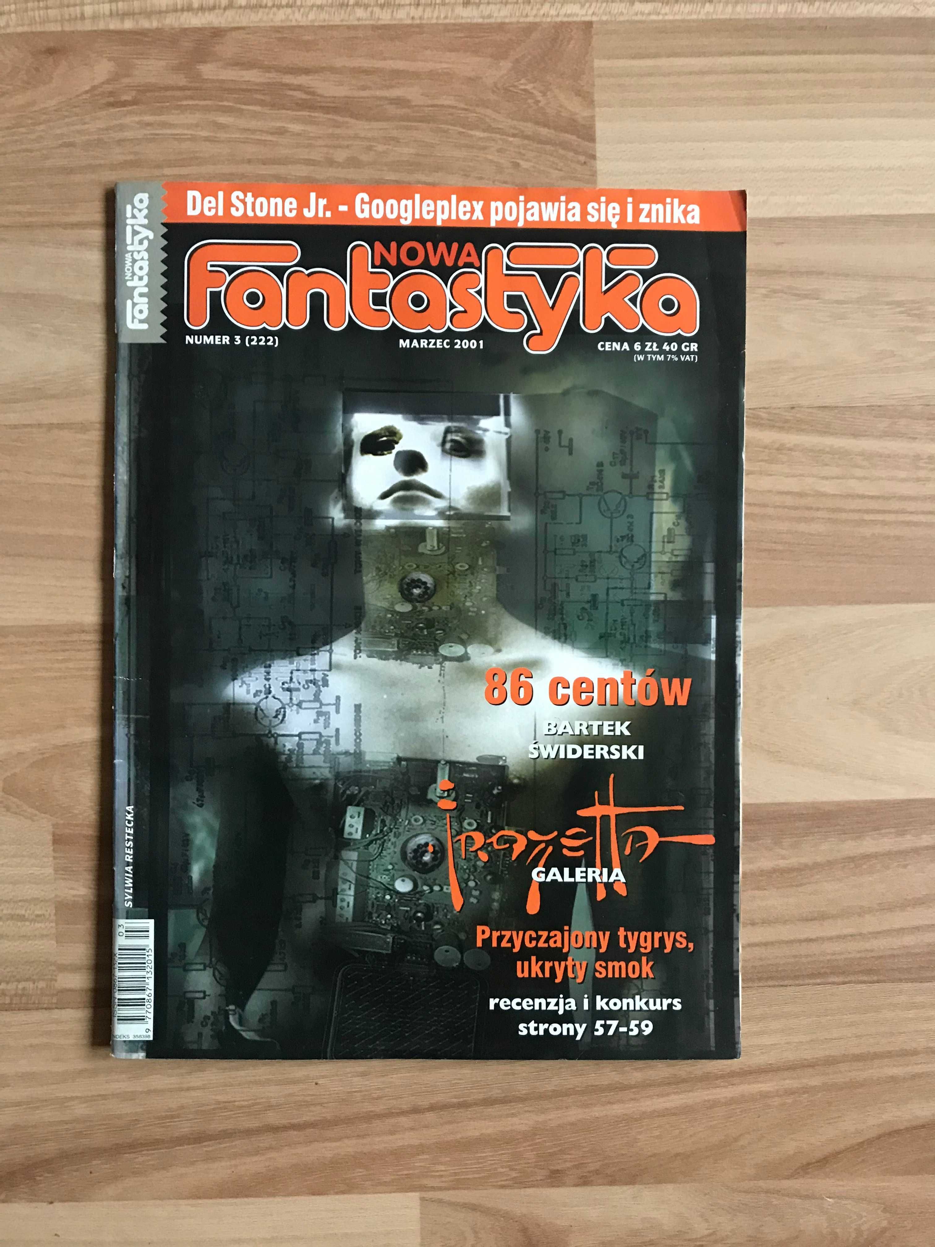 Nowa Fantastyka 3 (222) 2001 Nieśmiertelny Przyczajony tygrys ukryty