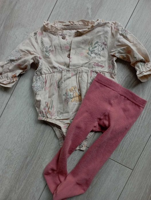 Zestaw z UK ubranek niemowlęcych dla dziewczynki TU BABY 56 62 68