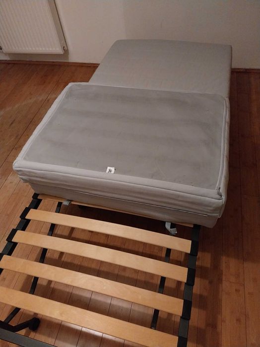 Ikea Lycksele, łóżko (185x80 cm)składane , z opcją fotela, z materacem