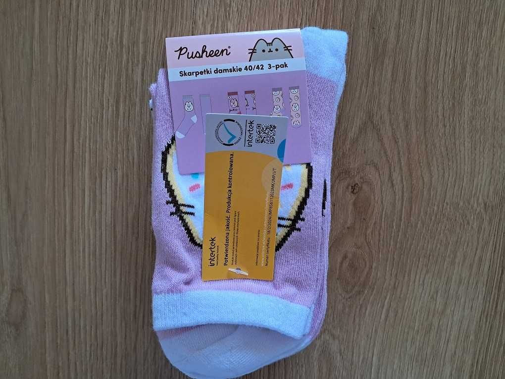 Skarpetki damskie PUSHEEN 40/42 3-pak nowe