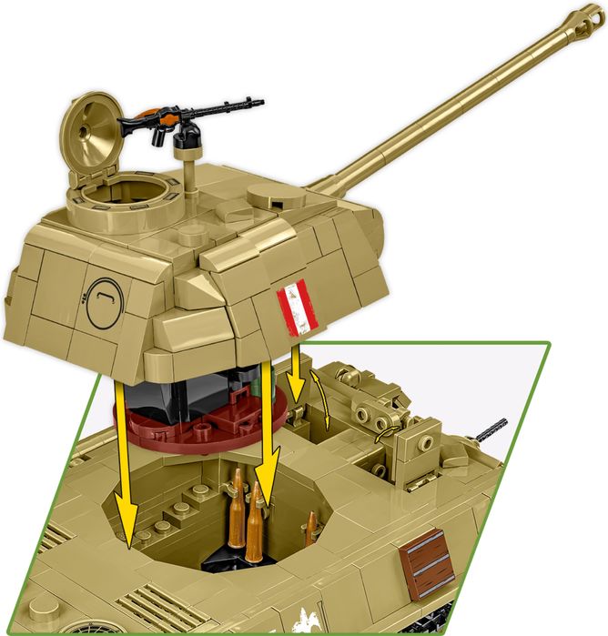 Klocki Cobi 2655 czołg PANZER V PANTHER AUSF.G PUDEL 1133