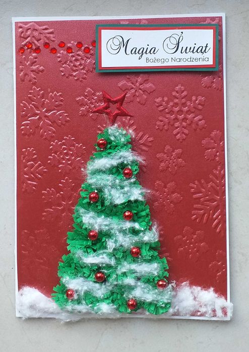 WYPRZEDAŻ Kartki na Boże Narodzenie RĘKODZIEŁO quilling