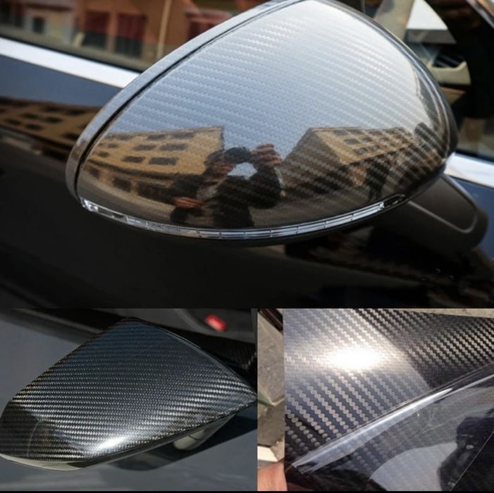 Вінілова плівка чорний глянець панорама.