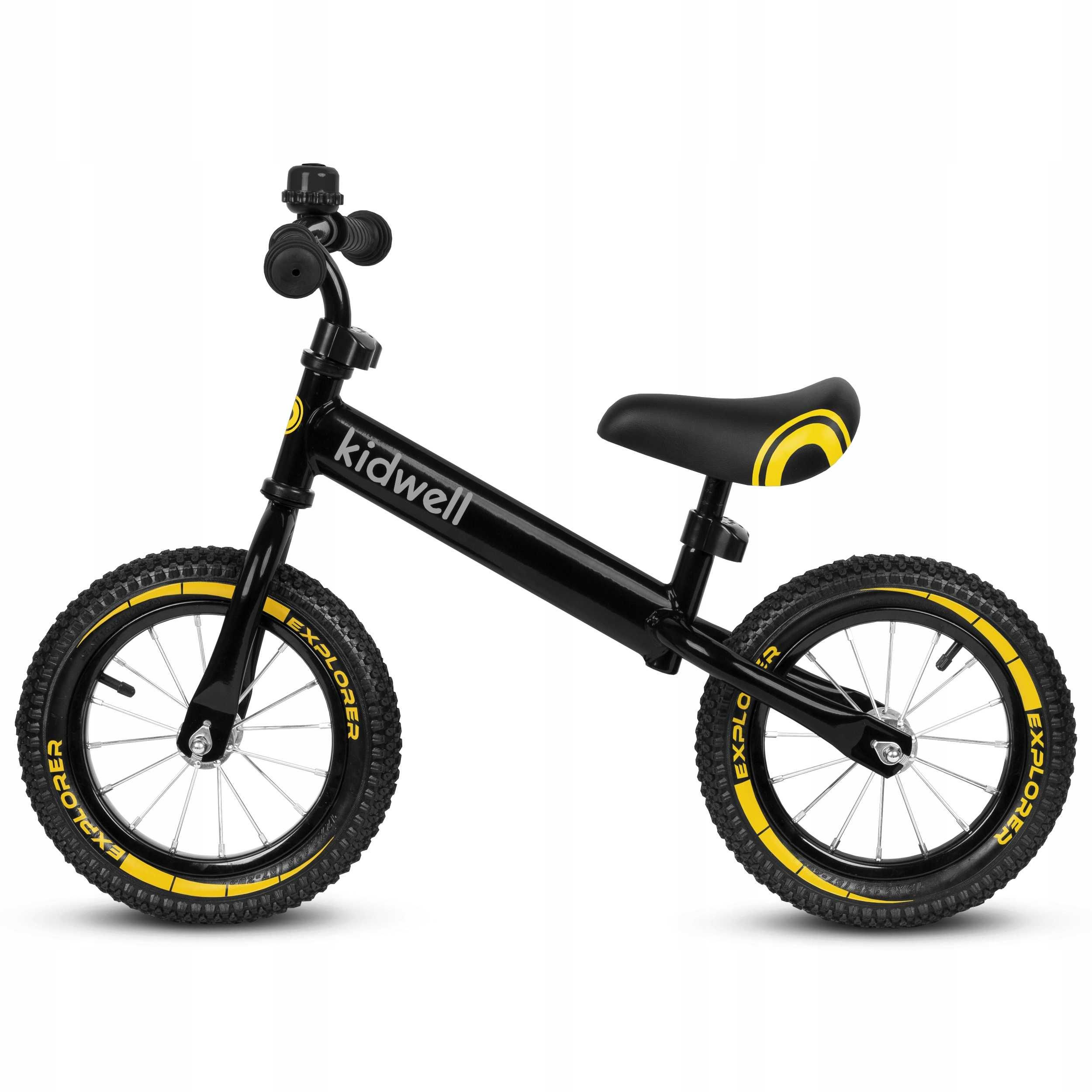 Kidwell Cruzer Explorer Rowerek Biegowy Jeździk Czarny *NOWE*