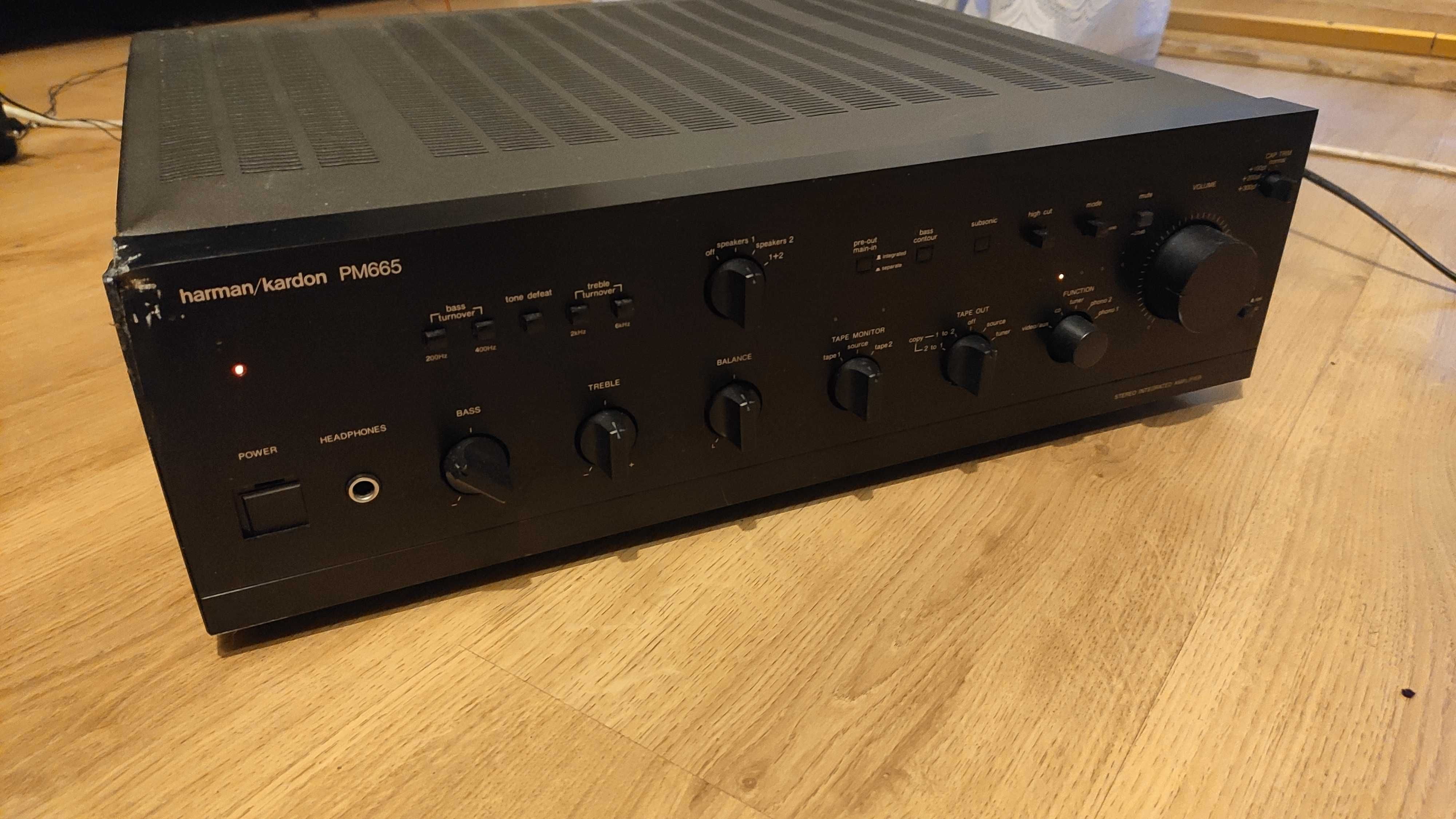 WZMACNIACZ HARMAN KARDON PM 665 najwyższy model dual mono