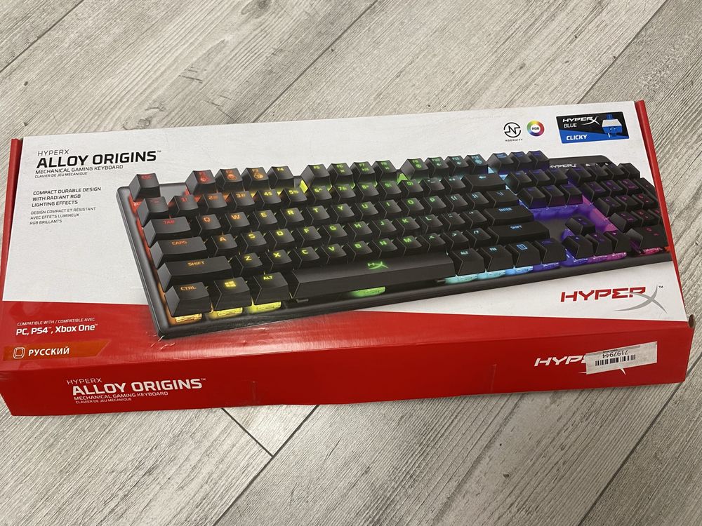 Клавиатура HyperX Alloy Origins Core Switch Blue RGB