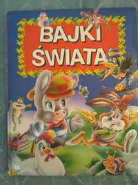 Książka Bajki Świata pięknie ilustrowana, papier kredowy używana