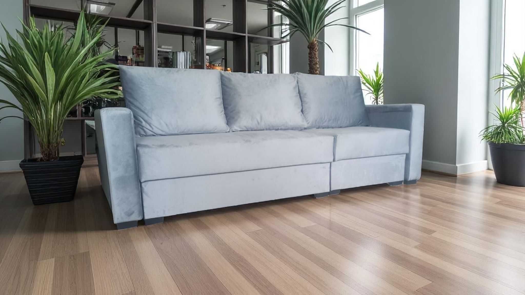 Kanapa 2w1 Narożnik i Sofa rogówka pojemnik funkcja spania