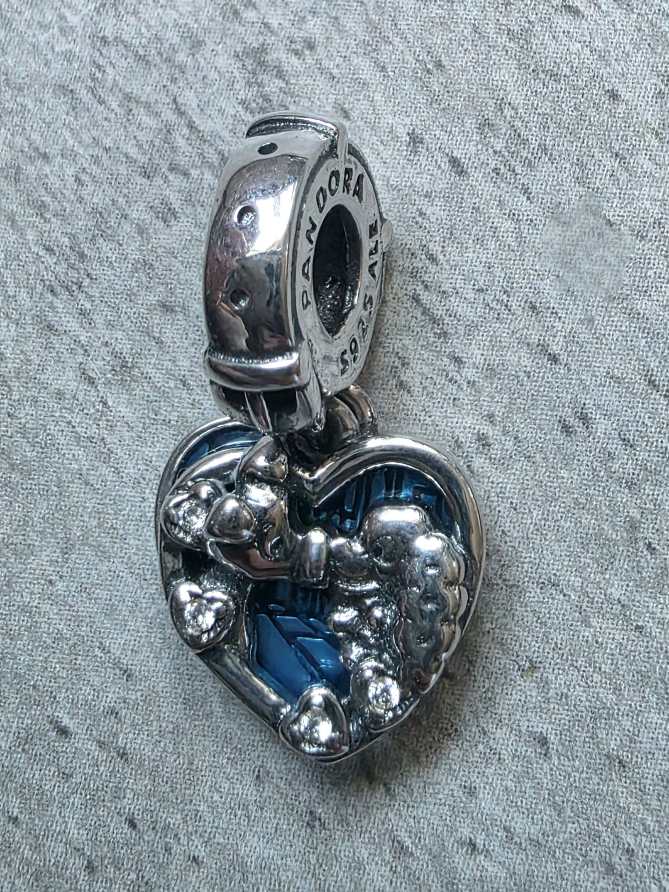 Charms Pandora zakochany kundel srebro 925