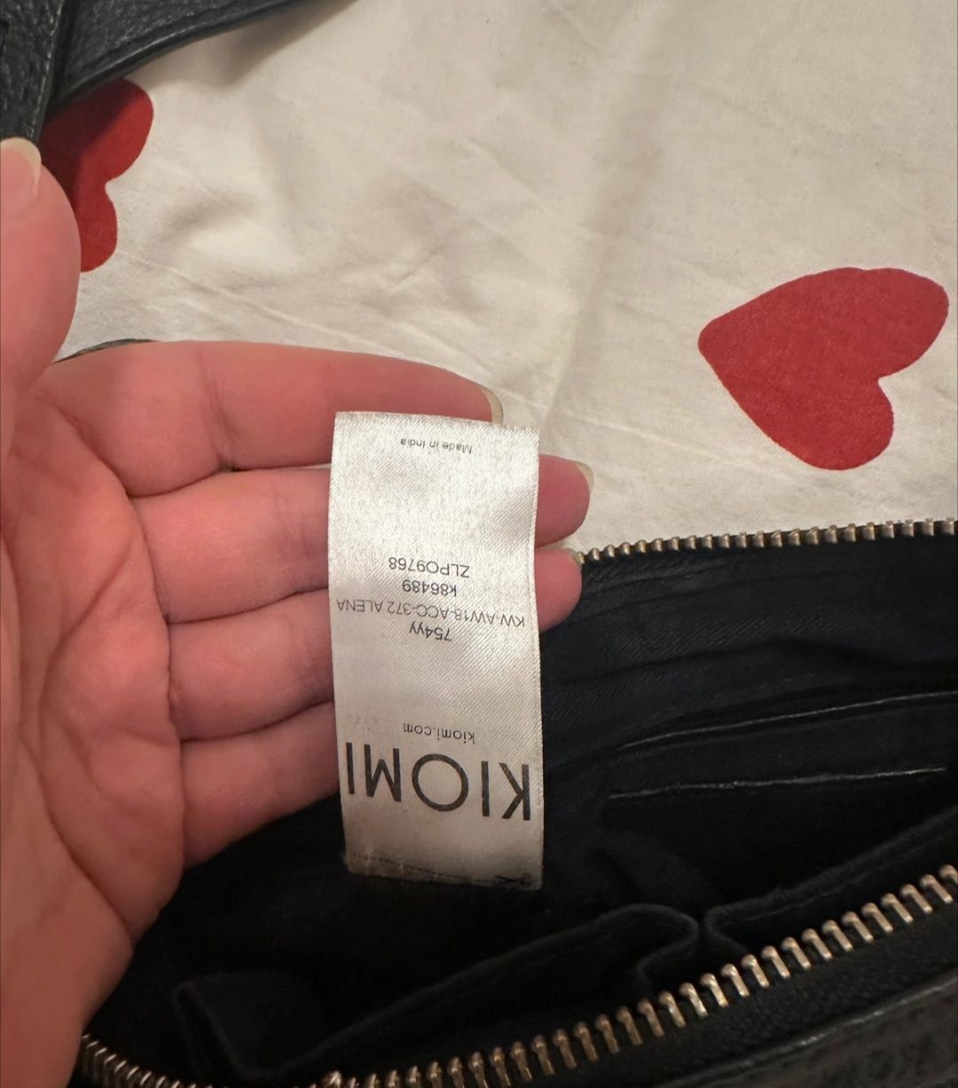 Skórzana torebka crossbody, Kiomi jak Cos