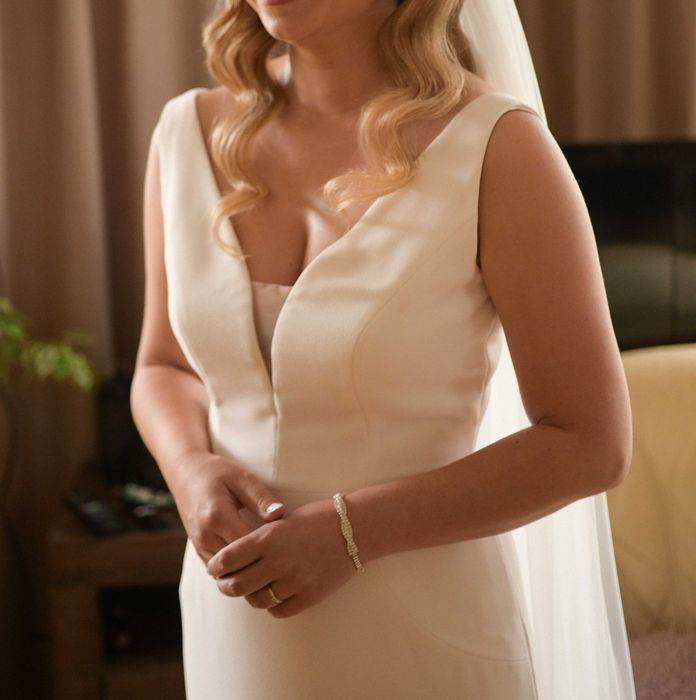 Suknia ślubna rybka syrenka prosta klasyczna Pronovias Eureka