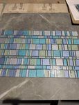 Szklana włoska mozaika Trend Libert blue/silver/sage mix