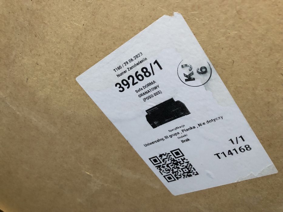 Sofa dwu osobowa z funkcją spania