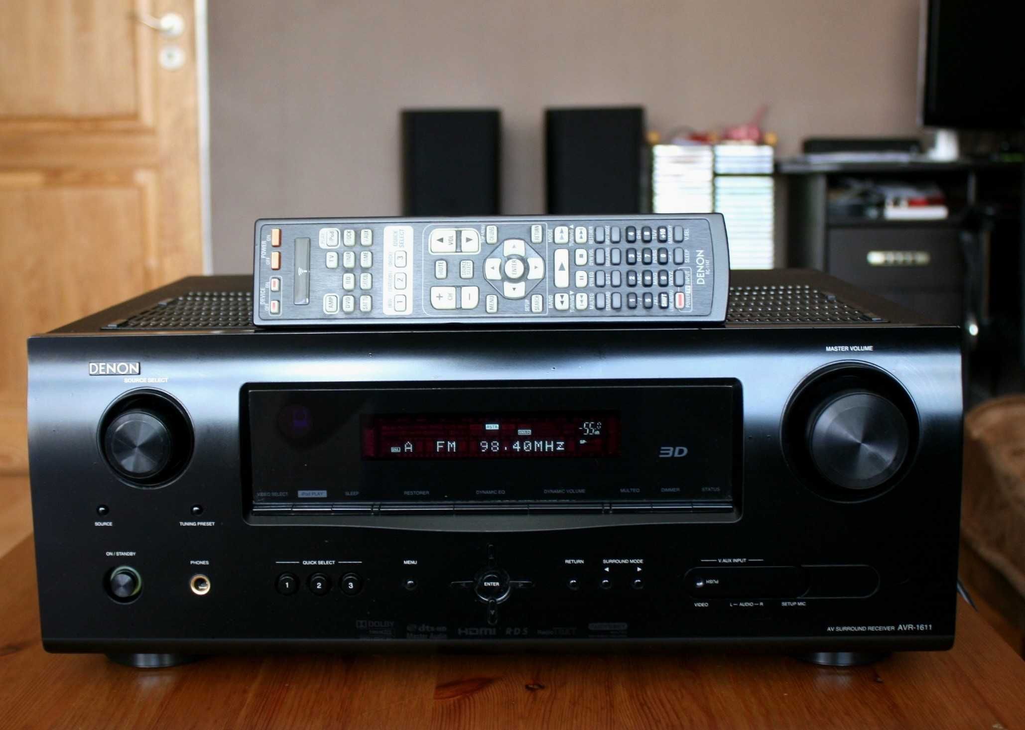 Amplituner Denon avr 1611 wzmacniacz HDMI wejście optyczne do TV