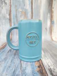 Ceramiczny kolekcjonerski Kufel Amstel Bier - vintage