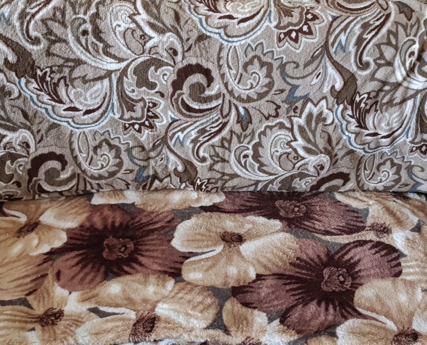 Плед- покривало двоспальне розмір  200*220 Koloco (махра\мікрофібра