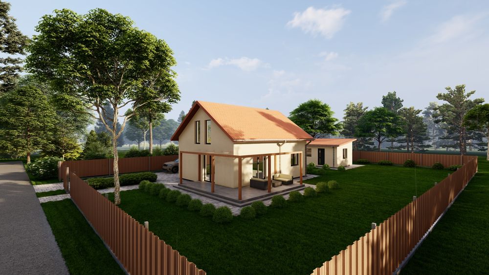 Вигідний Будинок преміум-класу з готовим дизайном,3 спальні , 10соток