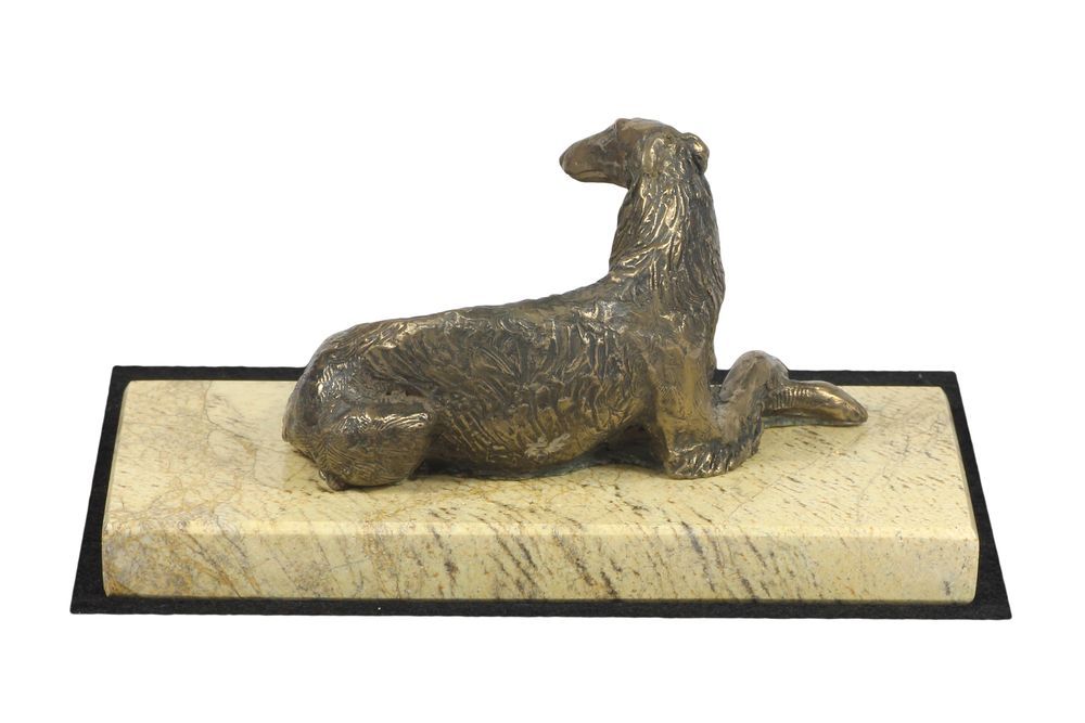 Chart rosyjski borzoj statuetka na piaskowym kamieniu Art-Dog