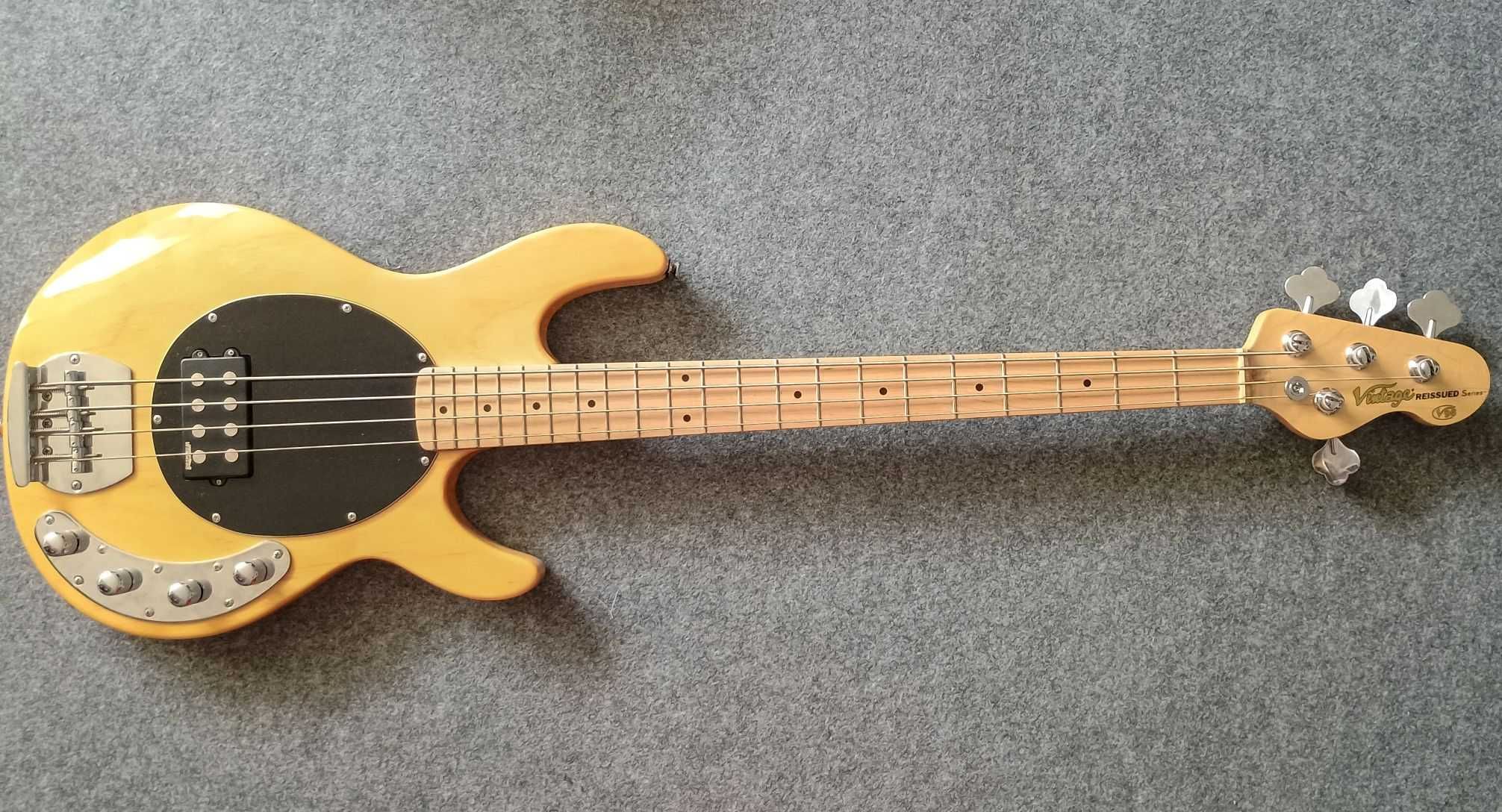 Gitara basowa Vintage V96 Nat. Jak Music Man Stingray. Aktywna