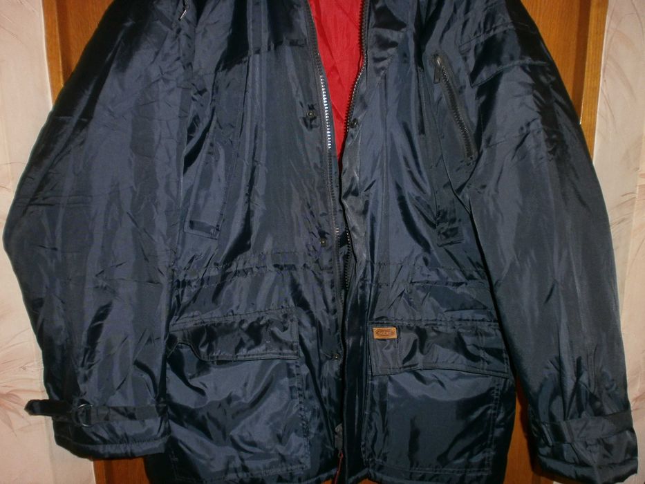 Большой размер. Куртка парка аляска Andes, синяя, наш р. 64. ПОГ-75 см