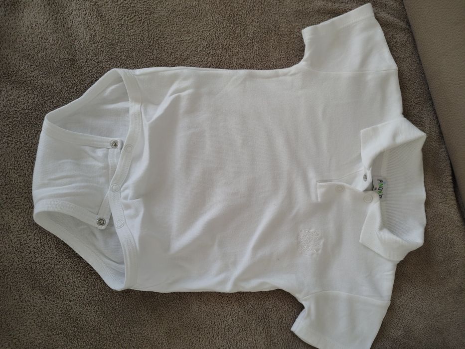 Body koszulka polo białe rozm 98